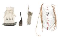 A Group of Northern Plains and Plateau Articles Length of beaded belt 29 inches.
