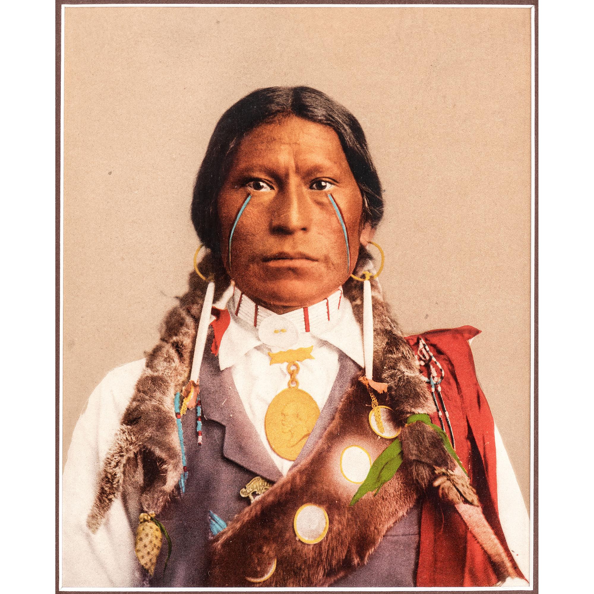 [NATIVE AMERICANS]. A group of 21 prints and photographs of Native American subjects, incl. examples by L.A. Huffman and Detroit Photographic Co.