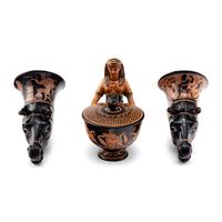 Three Attic Style Terracotta Vessels