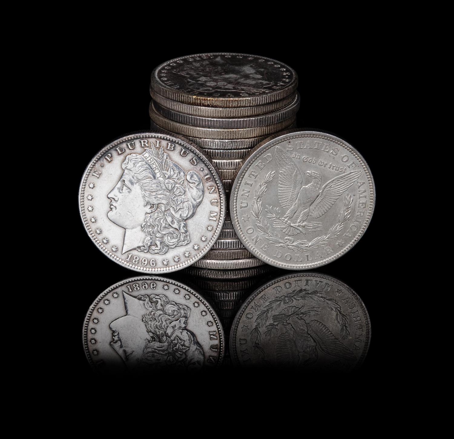 A Group of Twenty Morgan $1 Coins