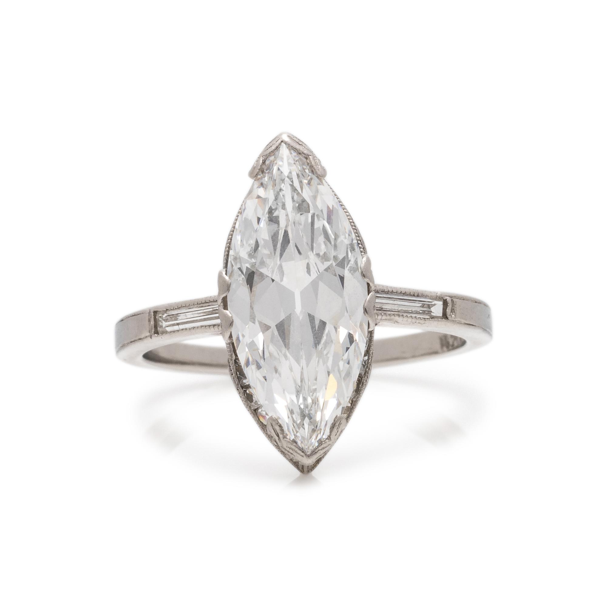 ART DECO, DIAMOND RING