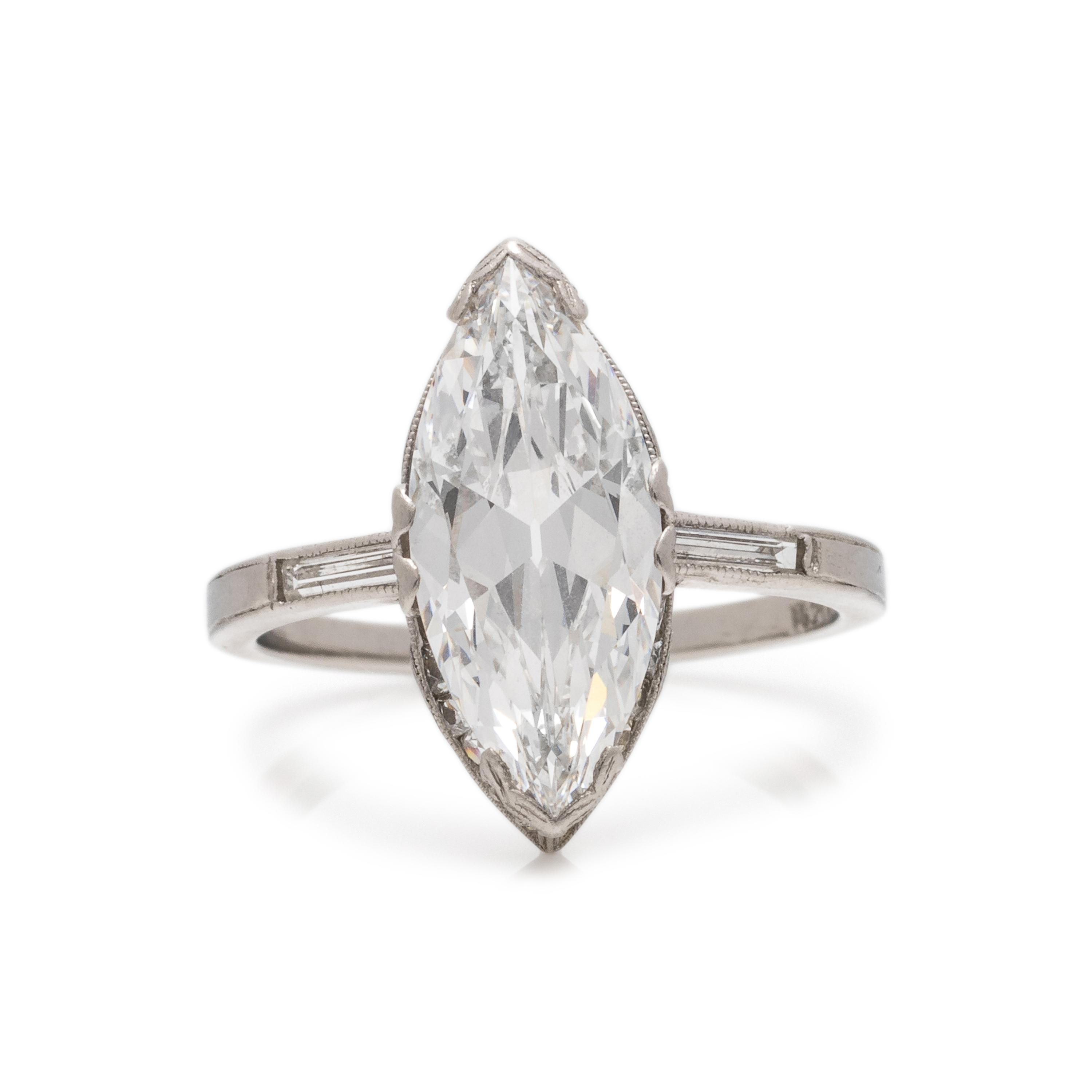 ART DECO, DIAMOND RING