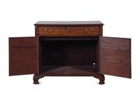 A George III Mahogany Chest of Drawers Converted to a Cabinet