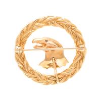 YELLOW GOLD EAGLE BROOCH