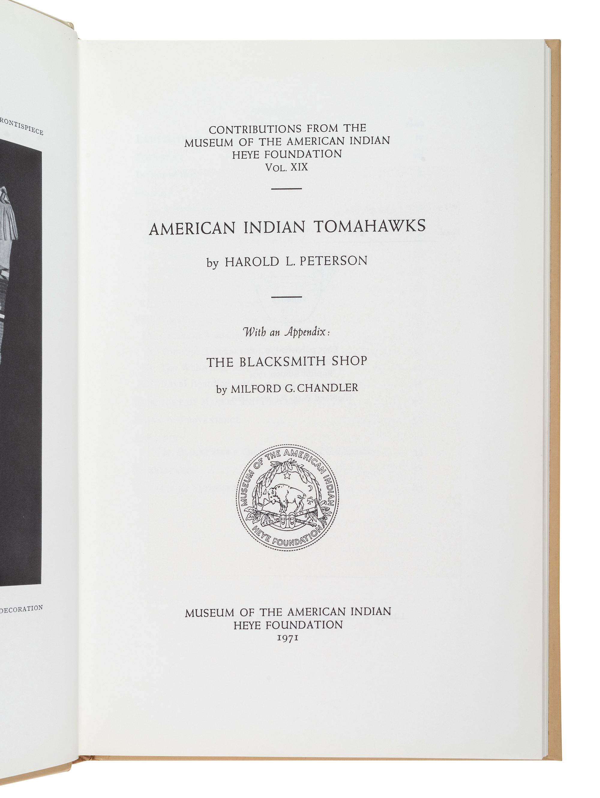 [HISTORICAL] American Indian Tomahawks, Revised Edition