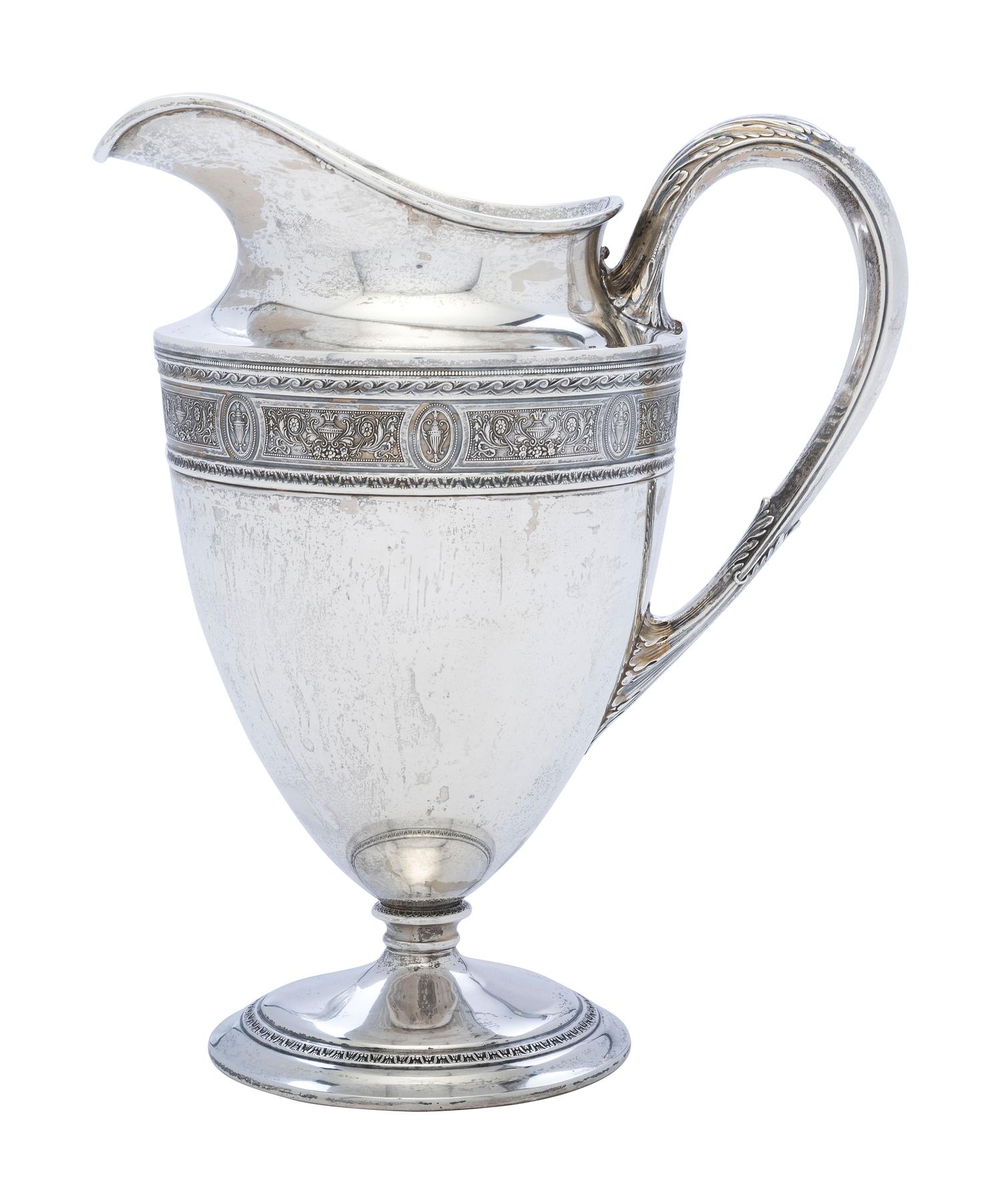 An American Silver Water Pitcher