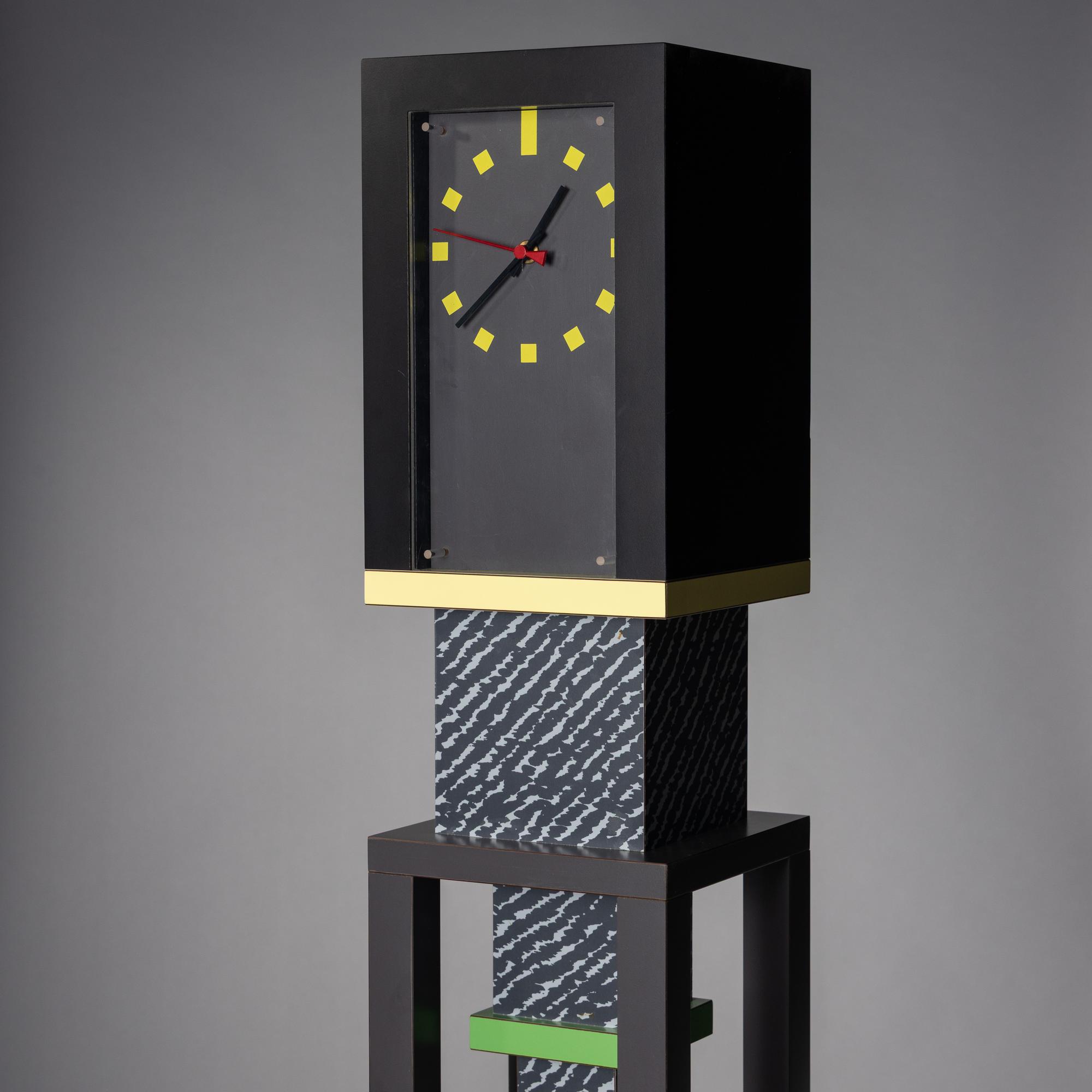 Metropole clock Memphis Italy, 1982