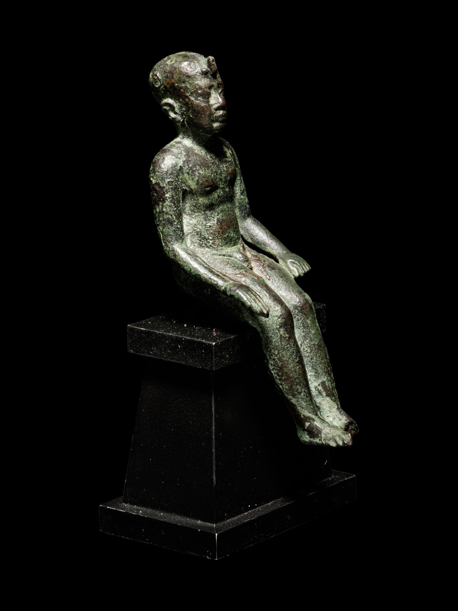 An Egyptian Bronze Pharaoh or Harpocrates
