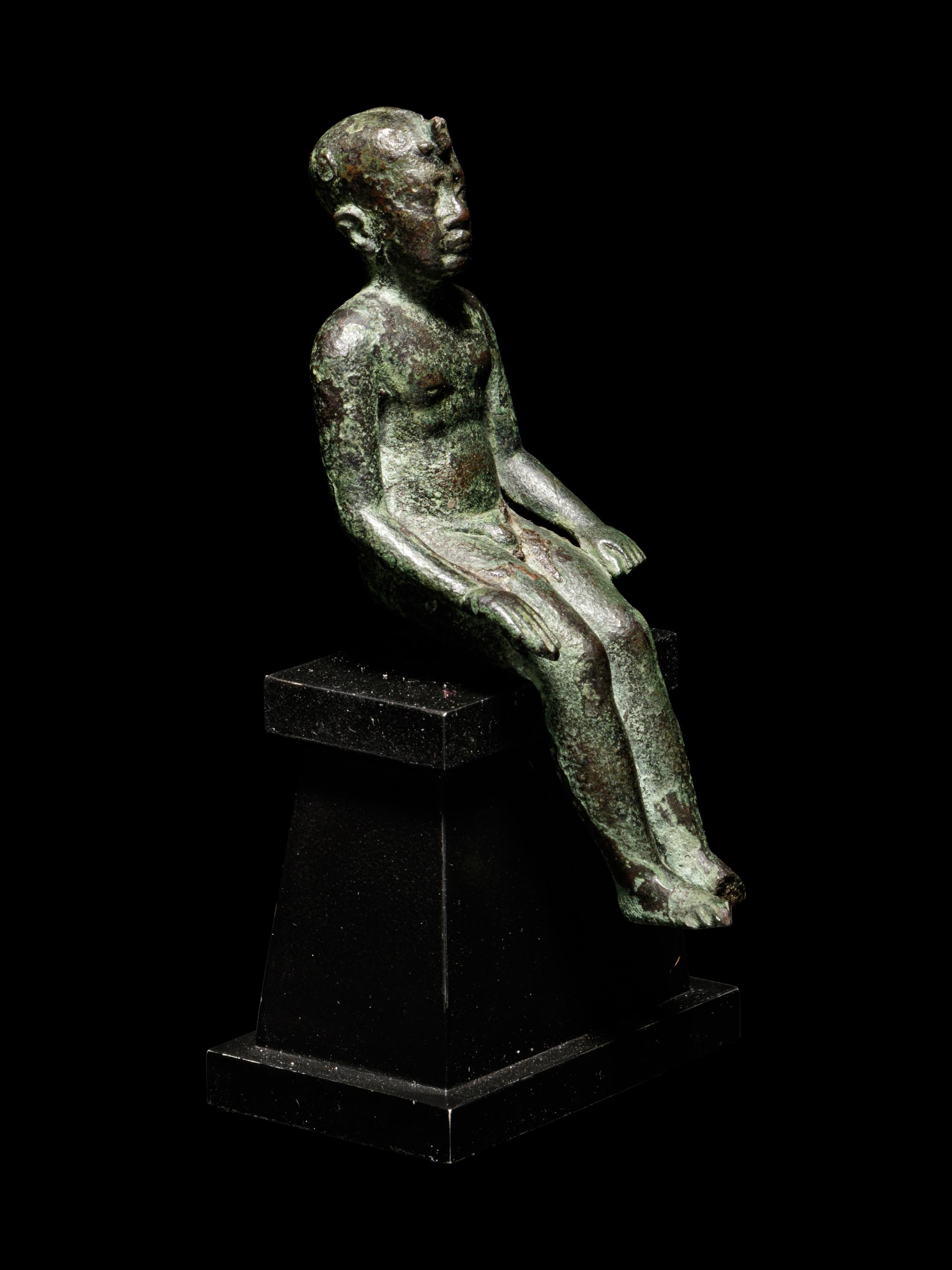 An Egyptian Bronze Pharaoh or Harpocrates
