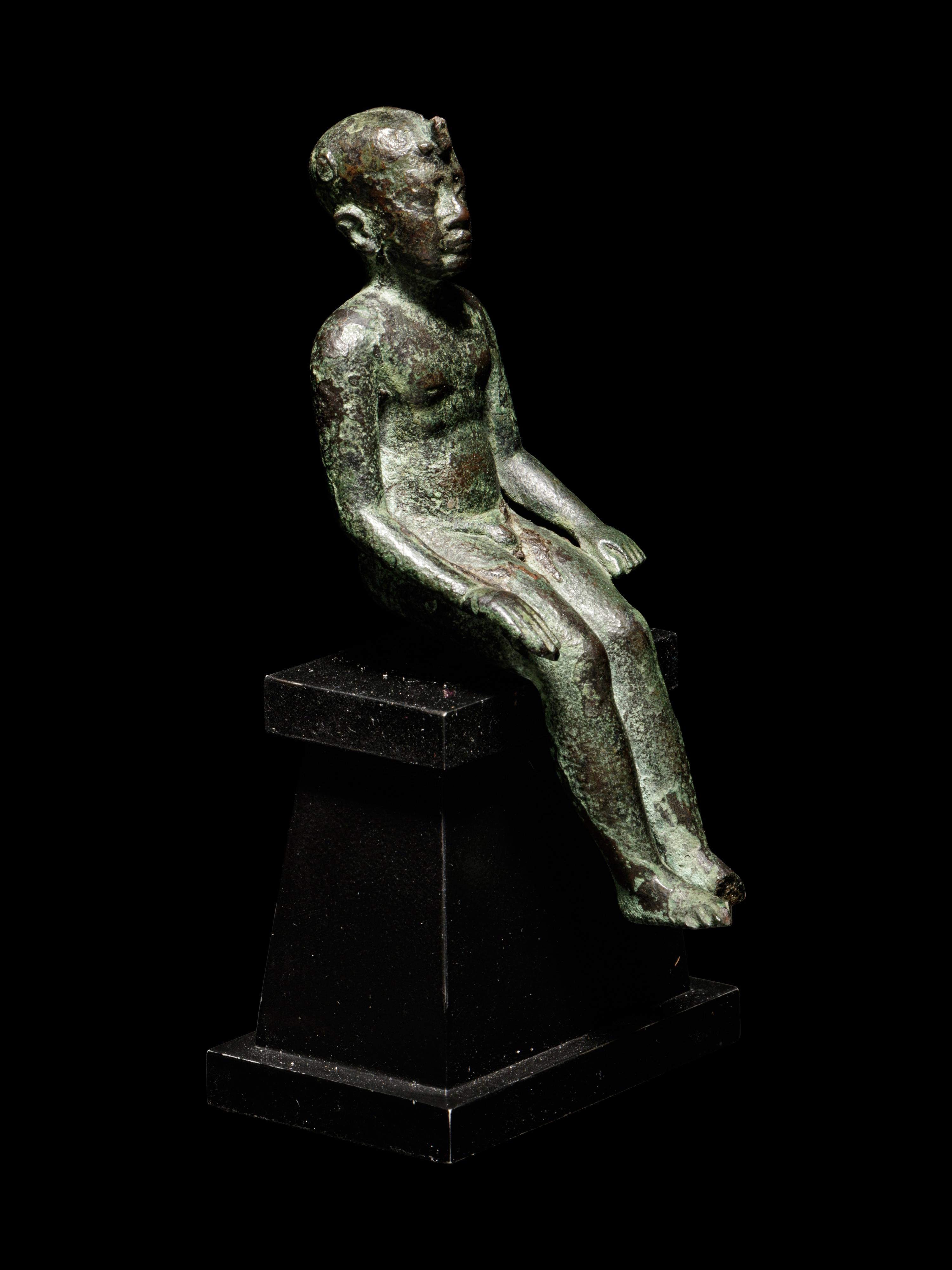 An Egyptian Bronze Pharaoh or Harpocrates