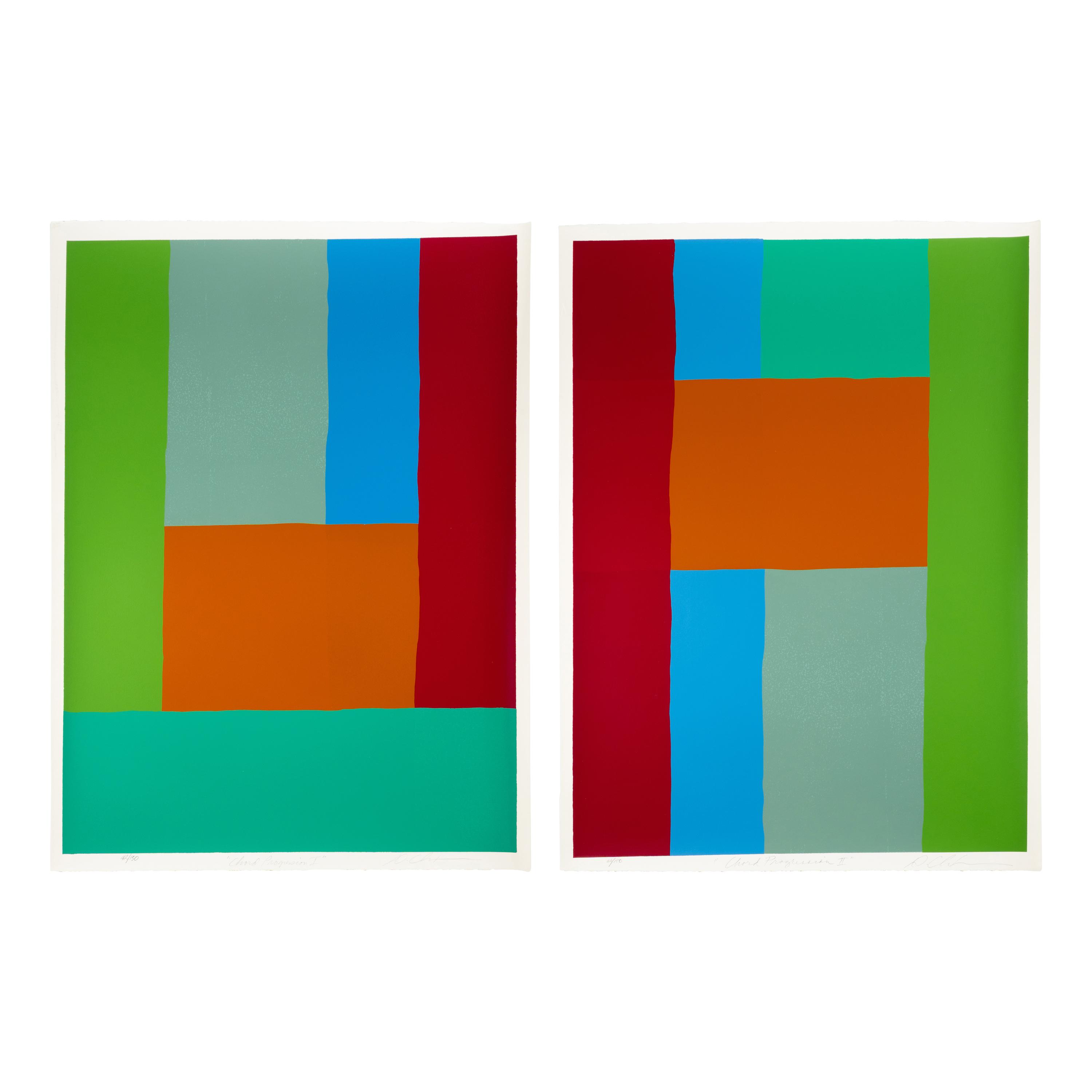 Dan Christensen (American, 1942–2007) — Chord Progression I and II (a pair of works)
