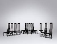 Set Twelve Marilyn Dining Chairs, c. 1990 ICF, Italy