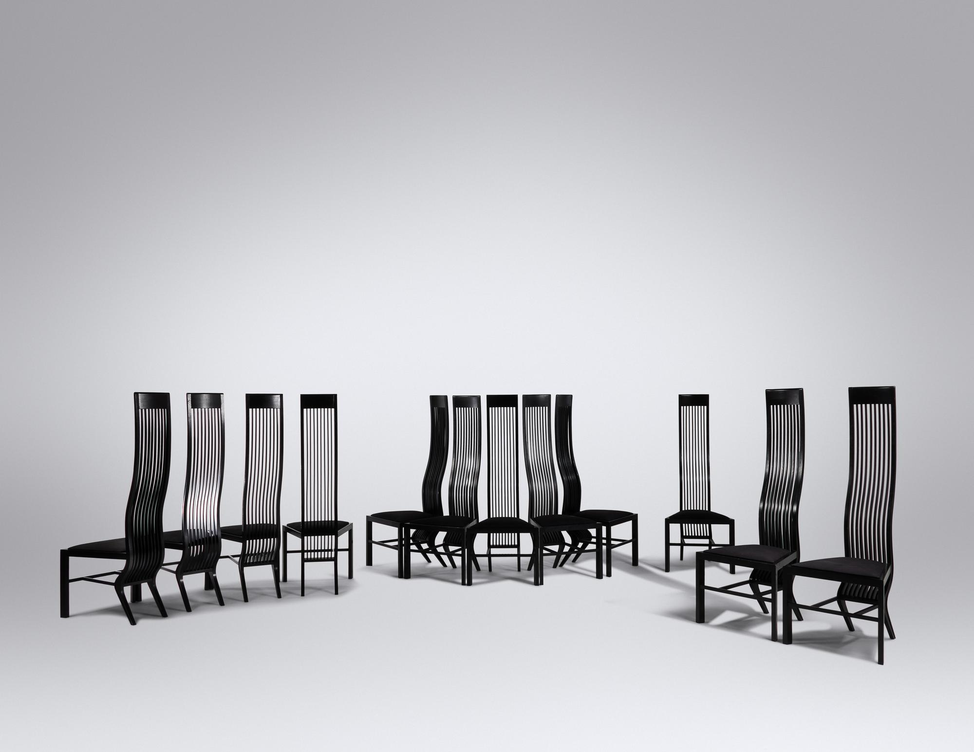 Set Twelve Marilyn Dining Chairs, c. 1990 ICF, Italy