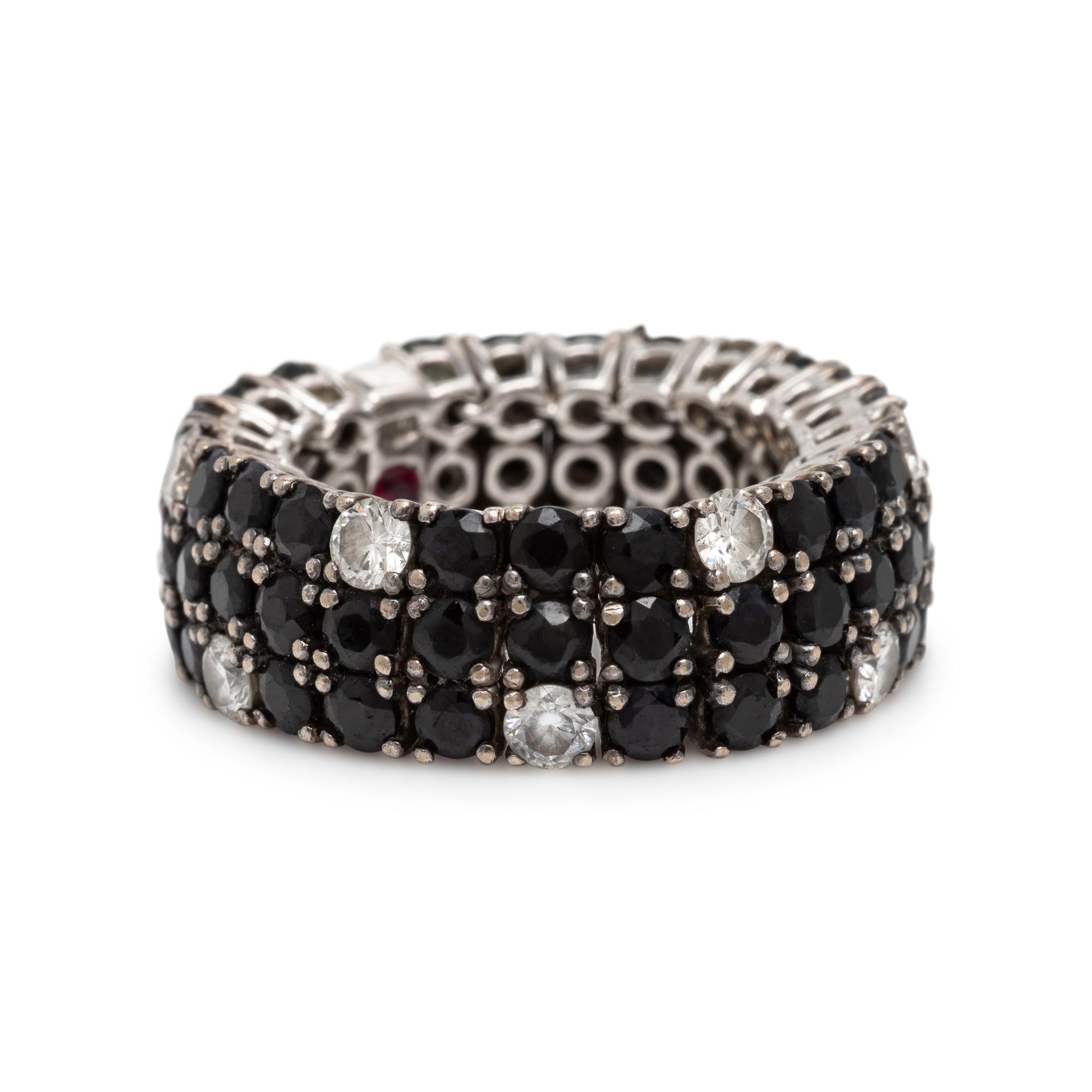 Roberto Coin, Sapphire and Diamond Flexible Ring