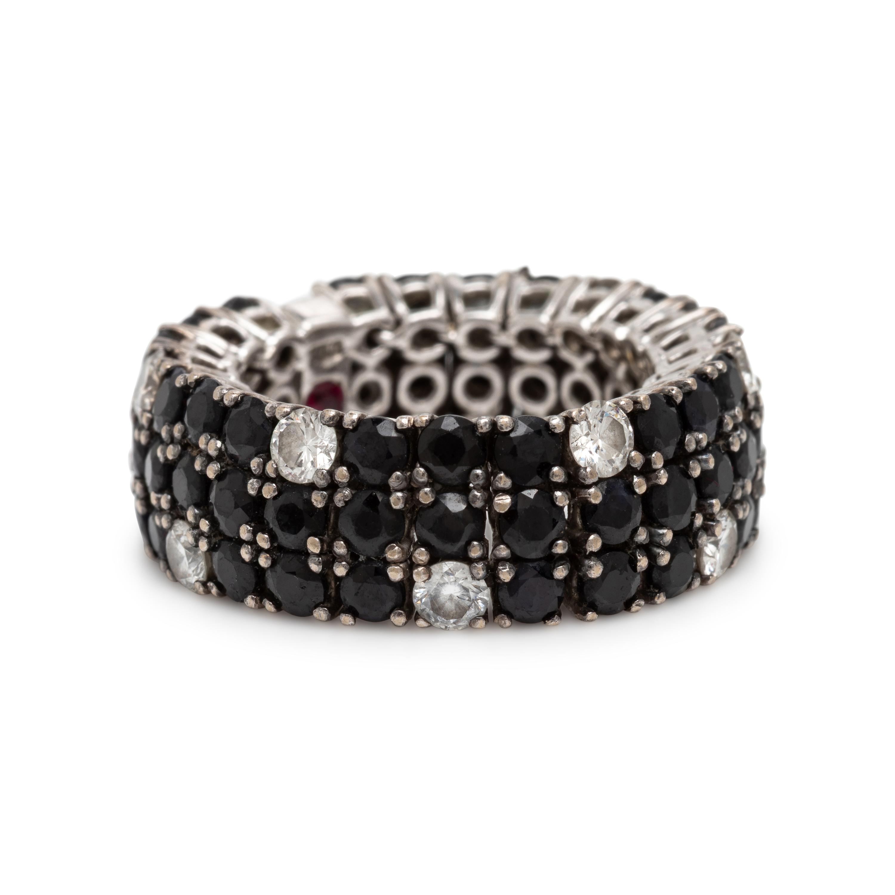 Roberto Coin, Sapphire and Diamond Flexible Ring