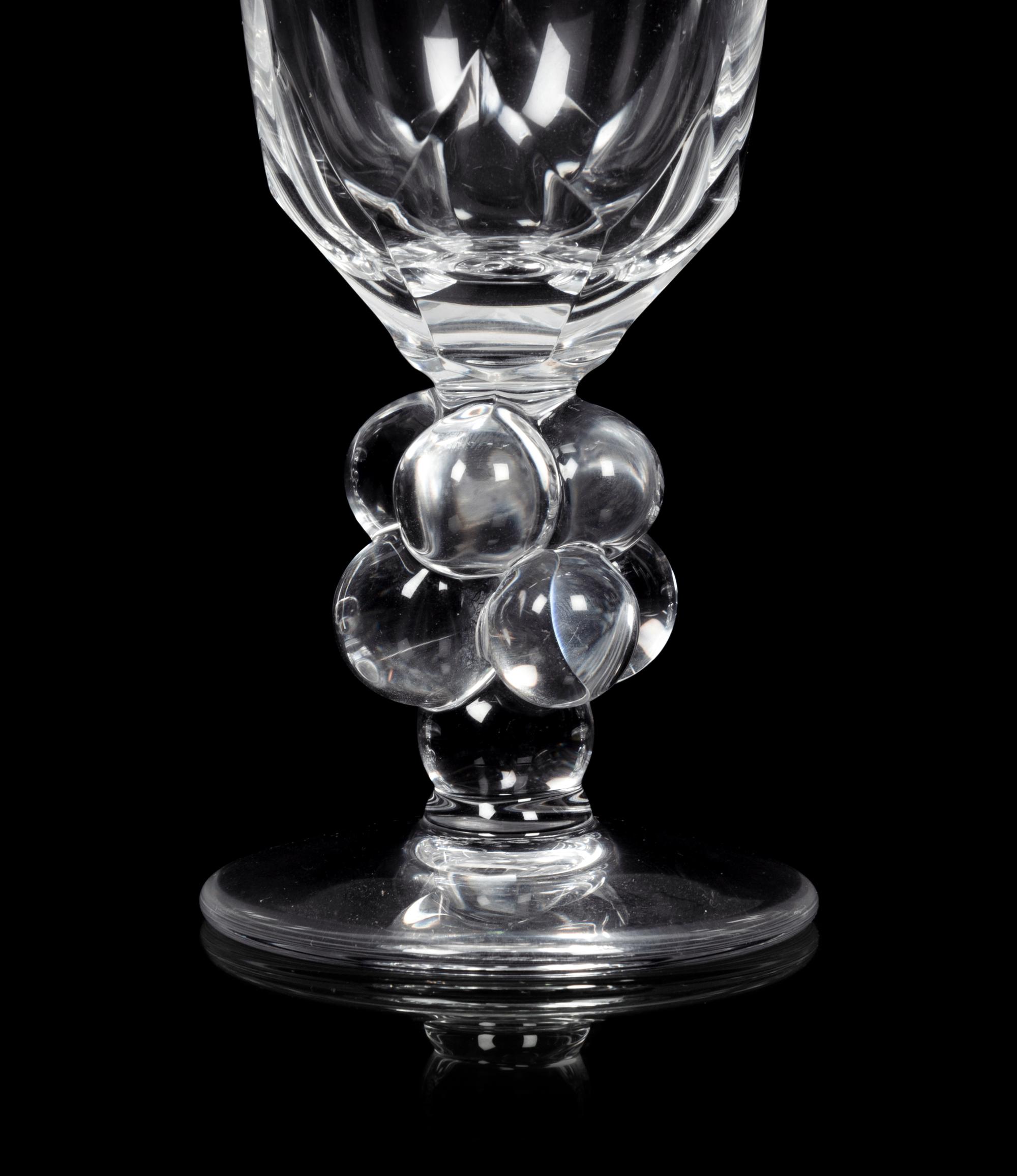 A Collection of Lalique Clos Vougeot Stemware