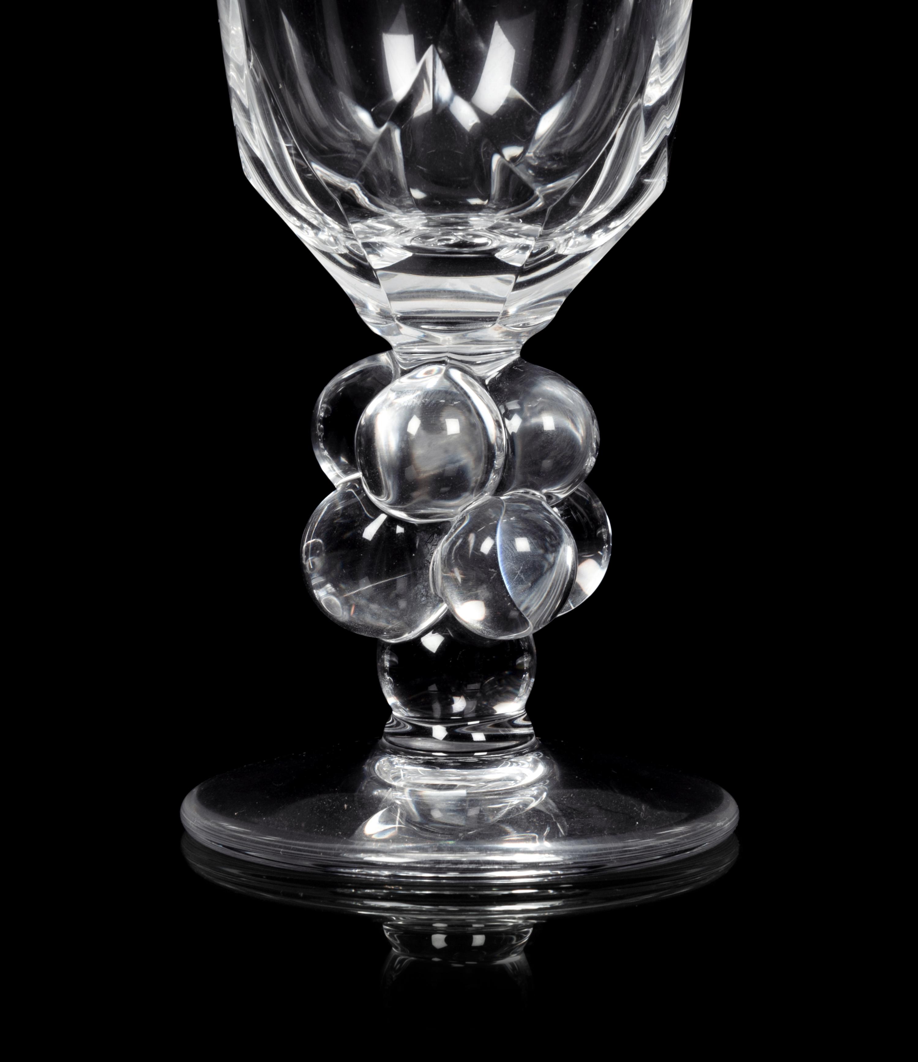 A Collection of Lalique Clos Vougeot Stemware