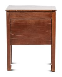 A Federal Mahogany Bowfront Commode