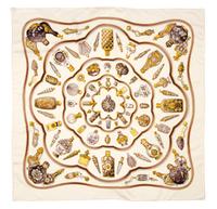 An Hermes 90cm Silk Scarf, 36"x36".