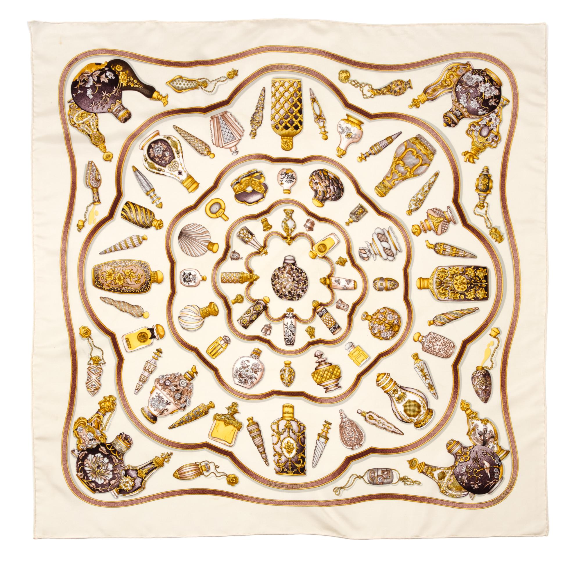 An Hermes 90cm Silk Scarf, 36"x36".