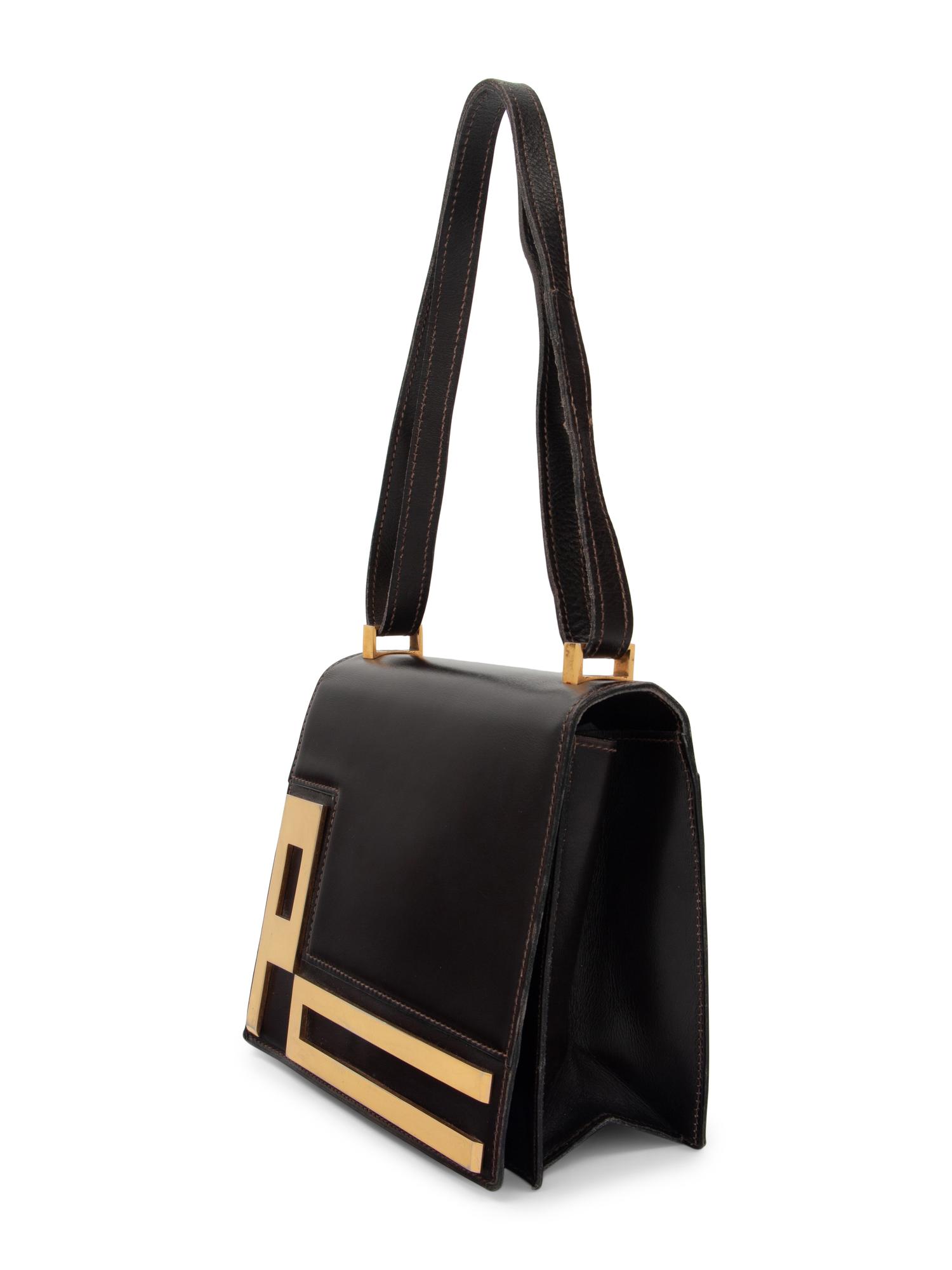 Pierre Cardin Leather Bag, 1960s