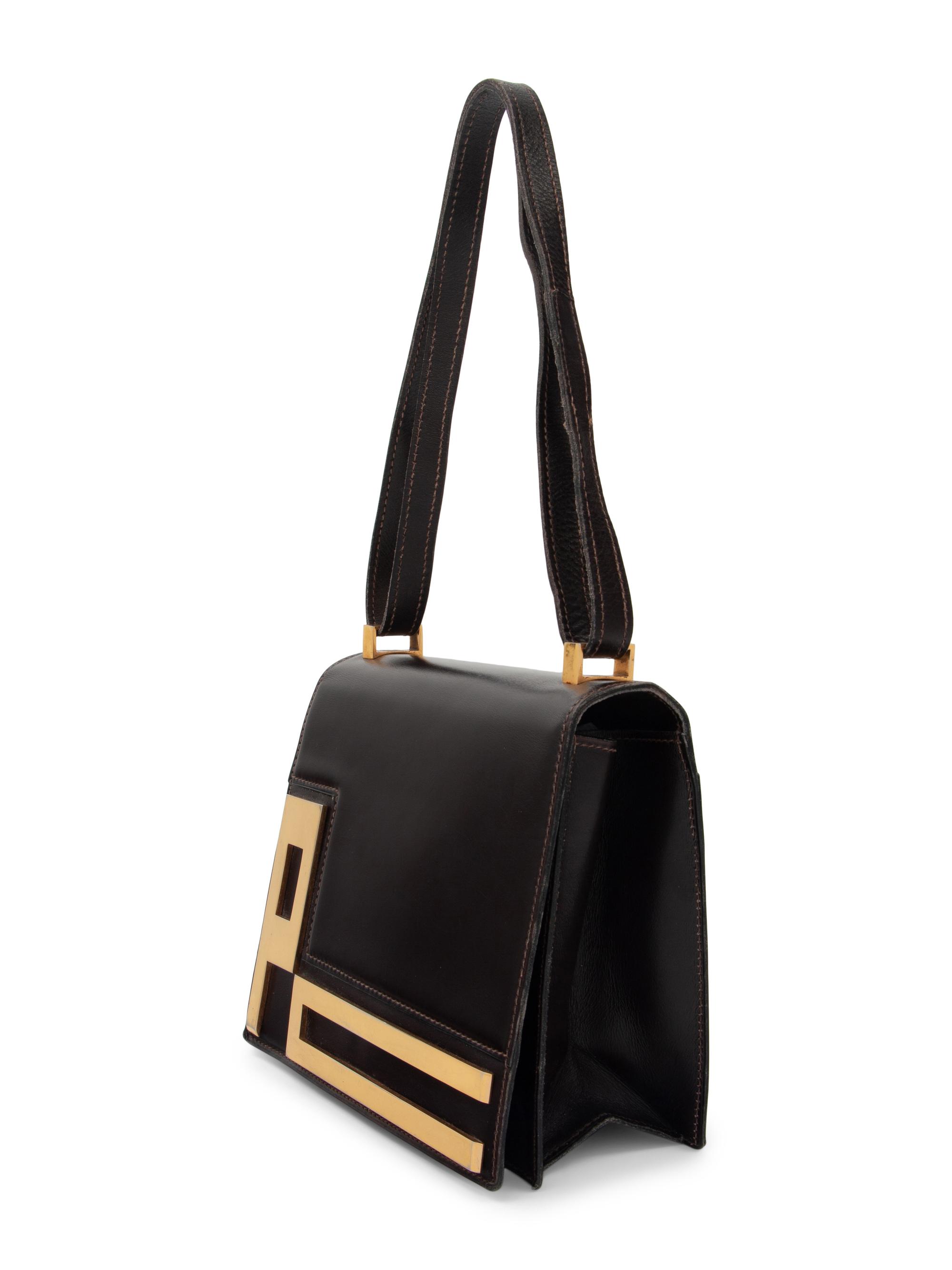 Pierre Cardin Leather Bag, 1960s