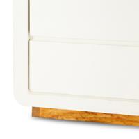 A Five-Piece Group of White Lacquered Furniture