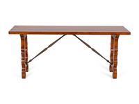 A Spanish Iberian Style Trestle Table — 20TH CENTURY