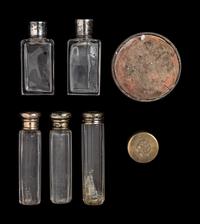 Bertha Palmer's Personal Items: Vanity Items and Fan, 1890-1910