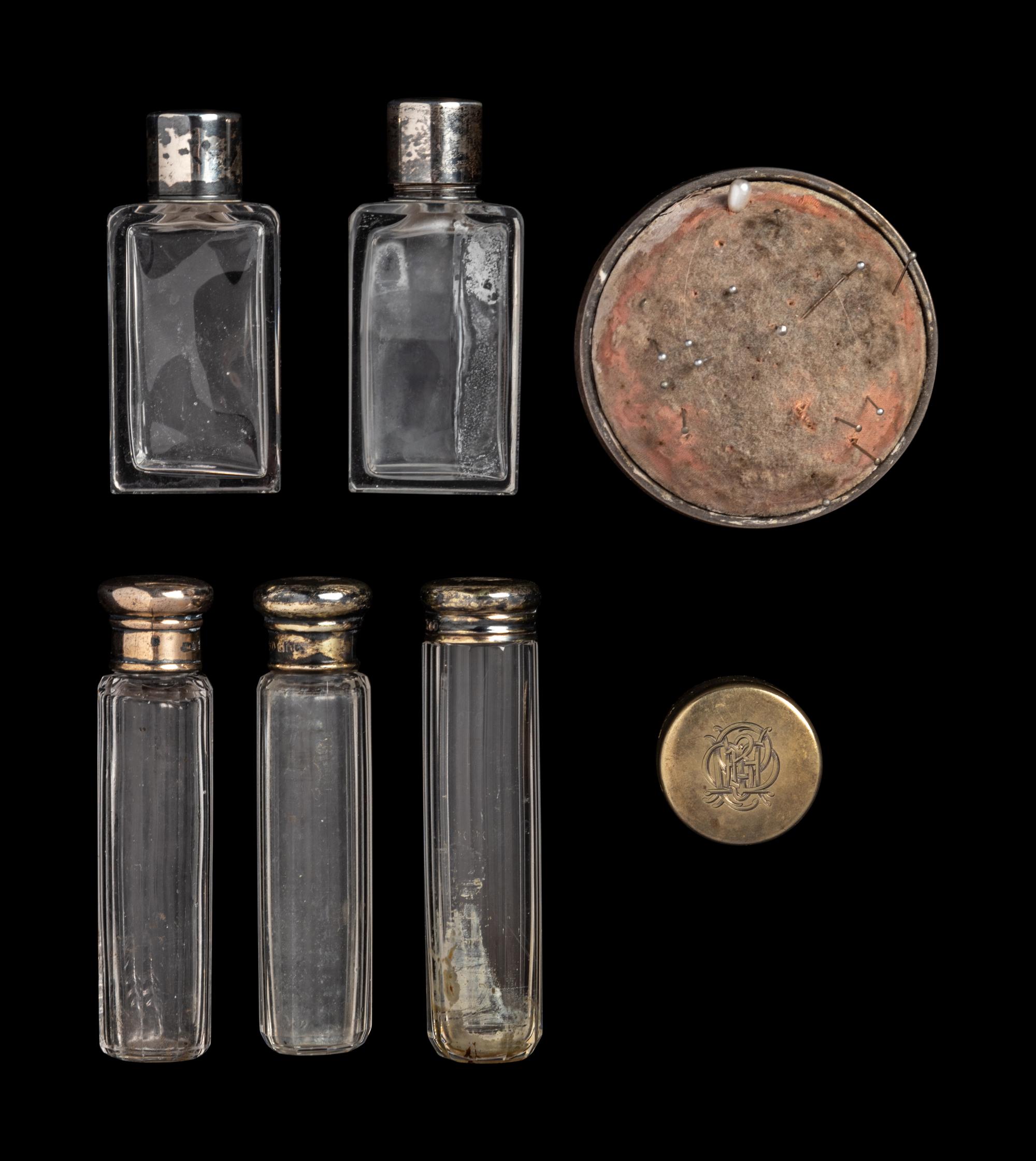Bertha Palmer's Personal Items: Vanity Items and Fan, 1890-1910