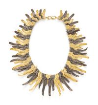 R SIMANTOV, FEATHER MOTIF NECKLACE