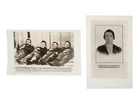Western Outlaws in Death A group of 11 silver gelatin photographs of deceased outlaws Elmer McCurdy, Isaac Black, and Charlie Pitts, with credit for the N.H. Rose Collection.