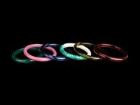 Six Chinese Peking Glass Bangles
