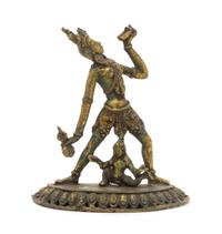 A Gilt Bronze Figure of a Bodhisattva Height 5 inches.