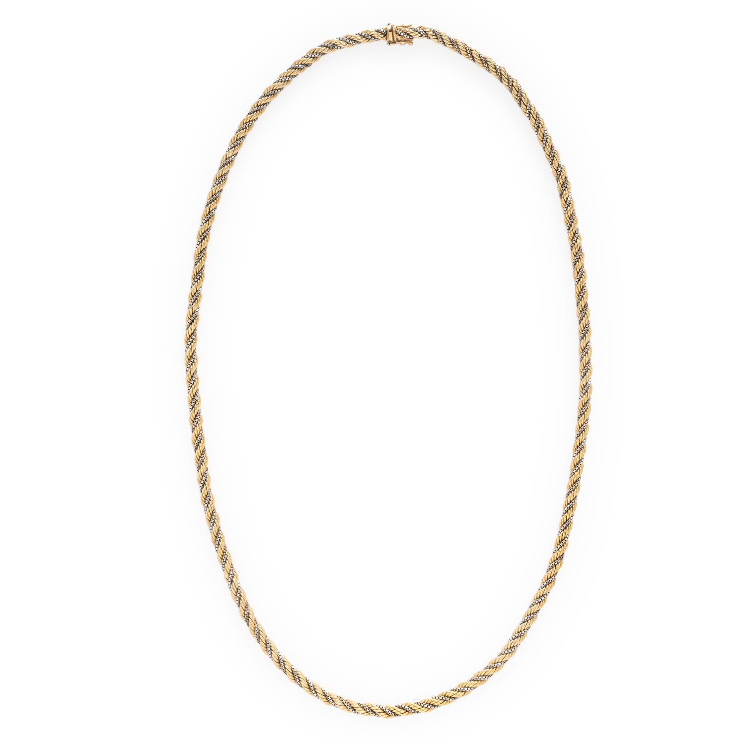 Bicolor Gold Chain Necklace