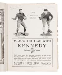 An Original 1930 Opening of Notre Dame Stadium Multi Signed Autograph Football Program Including Knute Rockne (Beckett Authentication Services BAS Letter),