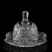 A Brilliant Period Cut Glass Cheese Dome