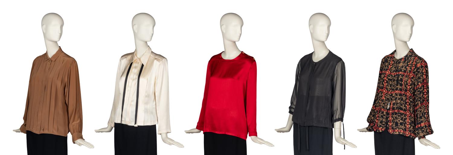 Five Chanel Blouses