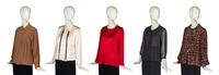 Five Chanel Blouses