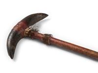 Plains Horn Club, with Painted Handle