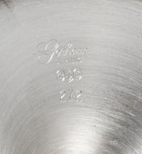 A Set of Twelve American Silver Goblets, Gorham Mfg. Co., Providence, RI, Puritan pattern, each having a flared mouth raised on a taper