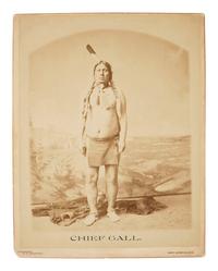 Native Americans BARRY, David F. (1854-1934), photographer. Chief Gall . West Superior, WI: n.d.