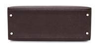 An Hermes Chocolat Epsom Sellier 28cm Kelly Handbag, 11" x 8.5" x 4".