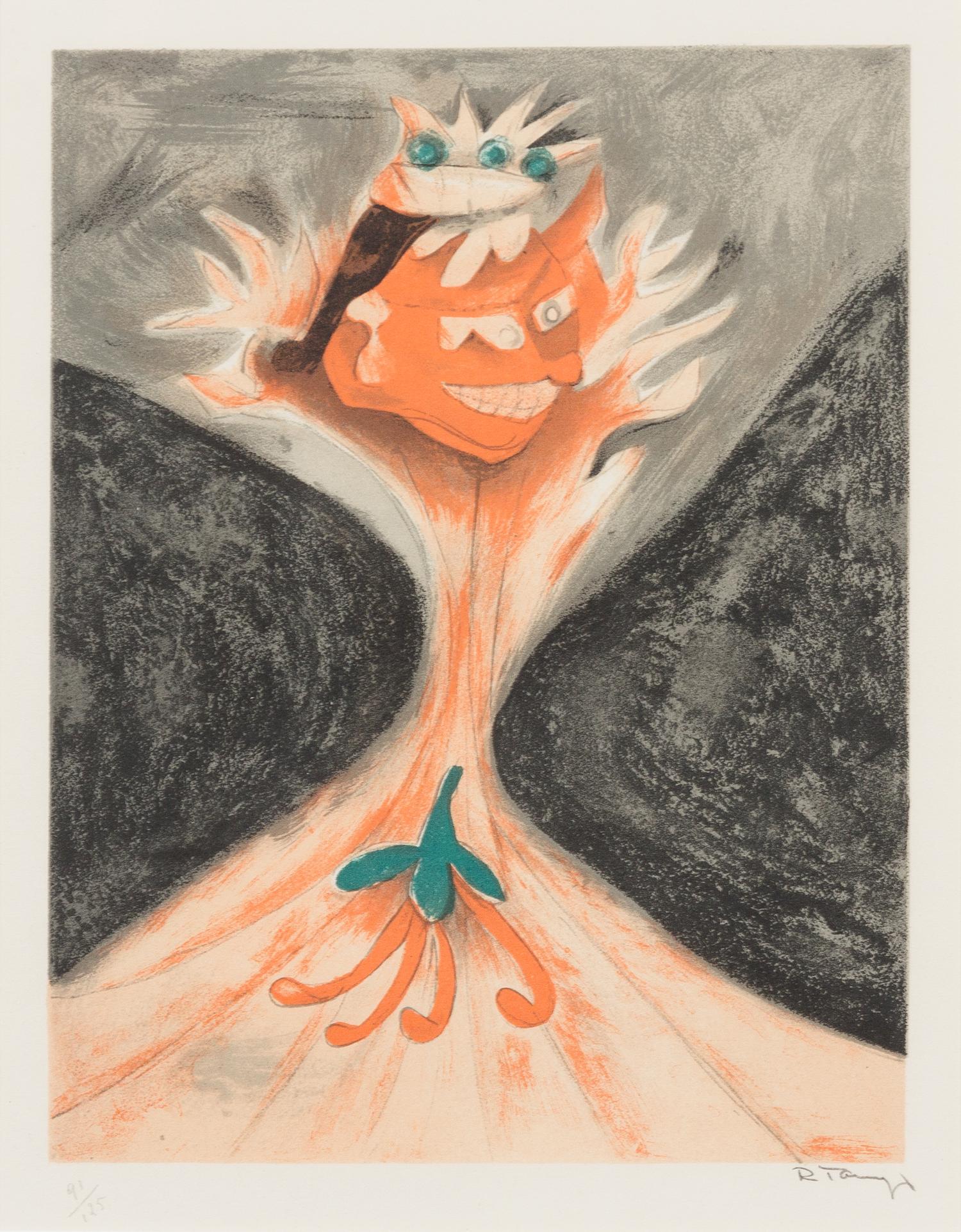 Rufino Tamayo, (Mexican, 1899-1991), Untitled (from Aztlan: Songes Mexicains), 1952