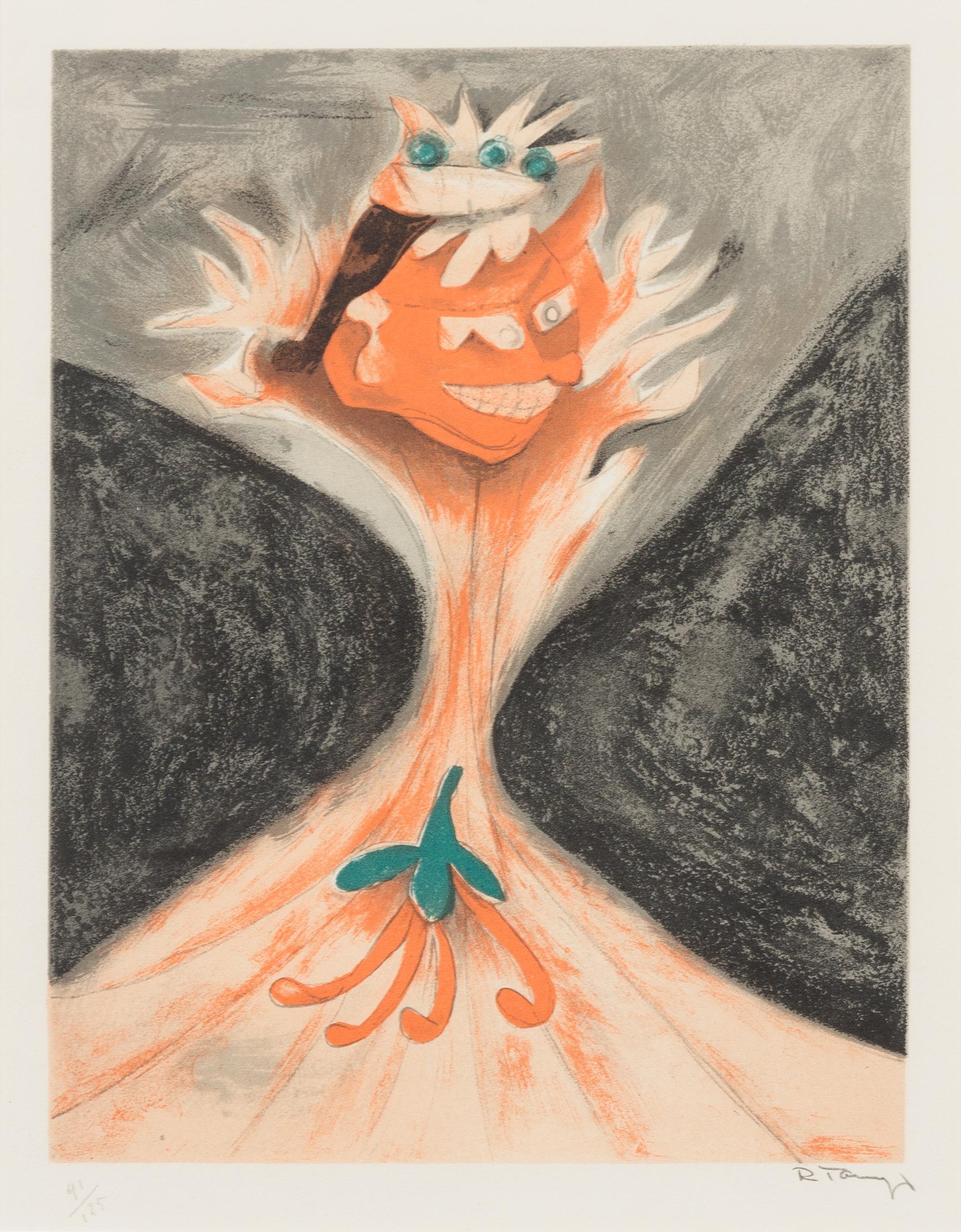 Rufino Tamayo, (Mexican, 1899-1991), Untitled (from Aztlan: Songes Mexicains), 1952