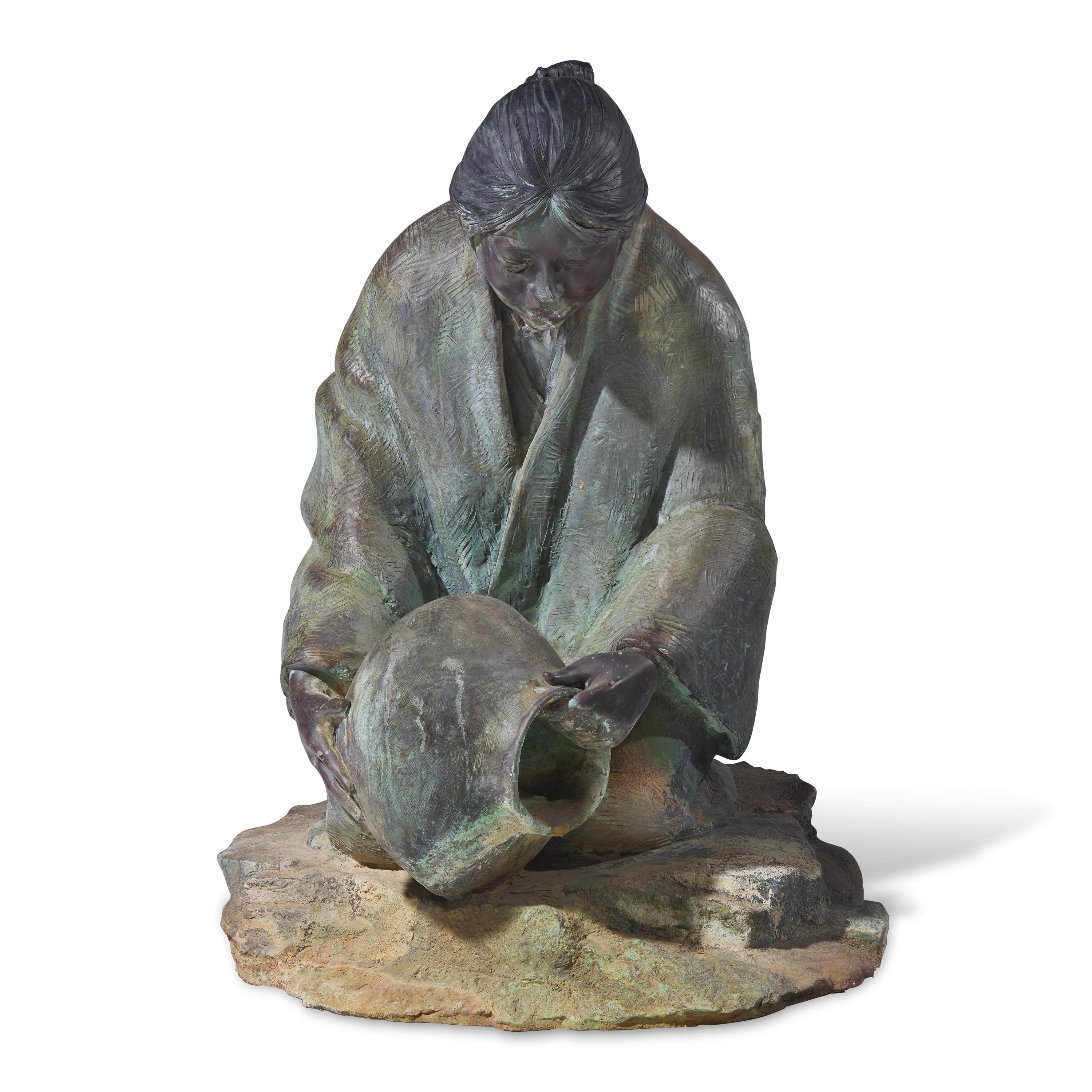 Glenna Goodacre (American, 1939-2020) — Waterbearers (Kneeling)
