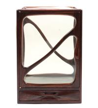 American Rosewood Curio Cabinet by John Bickel Height 24 x width 17 x depth 12 inches — Circa 1977