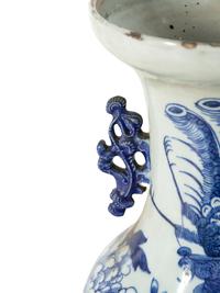 Two Chinese Blue and White Porcelain Vases