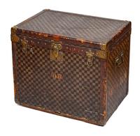A Louis Vuitton Vintage Damier Steamer Trunk, 20.5" H x 23.5" W x 16.5" D.