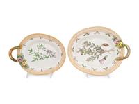 Two Royal Copenhagen Flora Danica Oval Serving Dishes